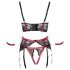 Cottelli Bondage - Rood kanten push-up set - XL