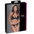 Cottelli - Kanten Push-up Set met Halternek (zwart)