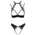 Cottelli - Kanten Push-up Set met Halternek (zwart)
