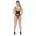 Abierta Fina - open string en korset (zwart)