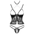 Abierta Fina - open string en korset (zwart) - L