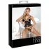 Abierta Fina - open string en korset - zwart - lingerie set - L