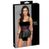 Cottelli Bondage - glanzende set met armboeien (zwart)