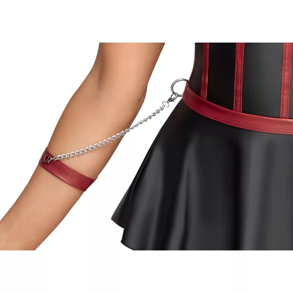 Cottelli Bondage - glanzende set met armboeien (zwart)