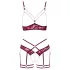 Abierta Fina - open bh set - met ketting - rood