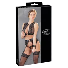 Cottelli Bondage - lingerie set - kanten - 4-delig