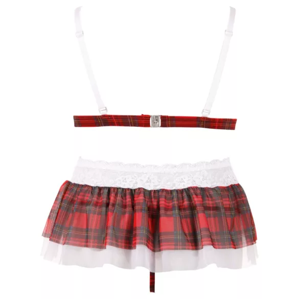 Cottelli - sexy schoolgirl set - bh en slip - zwart - L