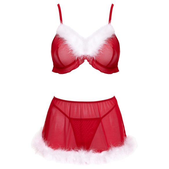 Cottelli - kerstlingerie set (rood)