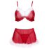 Cottelli - kerstlingerie set (rood)