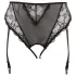 Cottelli Plus Size - kanten, open bustier voor vrouwen (zwart) - XXXXL