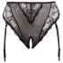 Cottelli Plus Size - kanten, open bustier voor vrouwen (zwart) - XXXXL