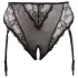 Cottelli Plus Size - kanten, open bustier voor vrouwen (zwart) - XXXXL