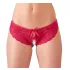 Cottelli - open dames string met strikje - rood - M