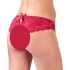 Cottelli - open dames string met strikje - rood - M
