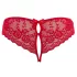 Cottelli - open dames string met strikje - rood - M