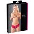 Cottelli - Rode open slip met strikje - XL