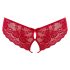 Cottelli - Rode open slip met strikje - XL