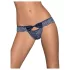 Obsessive Auroria - dames string - strikje geborduurd - blauw - L/XL