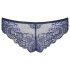 Obsessive Auroria - geborduurde damesstring met strik (blauw) - L/XL