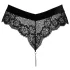 Cottelli Party - slipje met ketting - kant - zwart