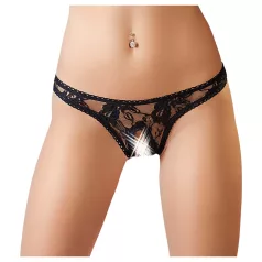 Cottelli - String slip dames - kant - zwart