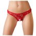 Cottelli - Kantstring van kant (rood) - XL