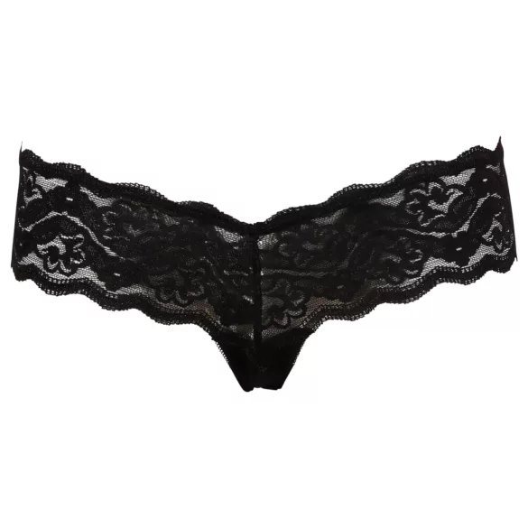 Cottelli - String slip - Kant met kralen - Zwart