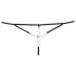 Cottelli - dames string open kruis - strass steentjes - zwart - M/L