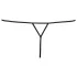 Cottelli - dames string open kruis - strass steentjes - zwart - M/L