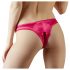 Cottelli - open damesstring met kralen en bloemen - rood