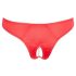 Cottelli - Open bloembeslag slipje met parels (rood) - M