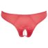 Cottelli - open damesstring met kralen en bloemen - rood - M