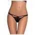 Obsessive Intensa - dames string - dubbele bandjes - kant - zwart