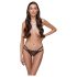 Cottelli - luxe open string met ring (zwart)