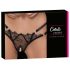 Cottelli - luxe open string met ring (zwart)