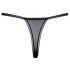 Cottelli - Luxe geborduurde lelie string (zwart-wit) - M/L