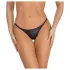 Noir - string slip - glanzend effect - zwart - L/XL