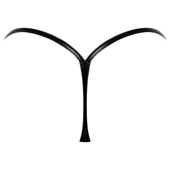 Noir - string slip - glanzend effect - zwart - L/XL