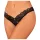 Obsessive Donna Dream - open string - kant - zwart - XL/XXL