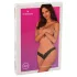 Obsessive Donna Dream - open string - kant - zwart - XL/XXL