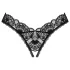 Obsessive Donna Dream - open string - kant - zwart - XL/XXL