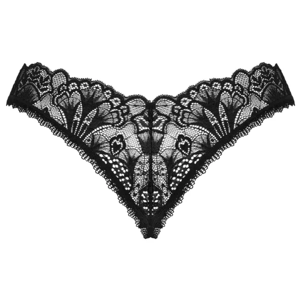 Obsessive Donna Dream - open string - kant - zwart - XL/XXL