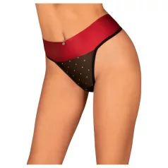 Obsessive - string - met strikje - rood