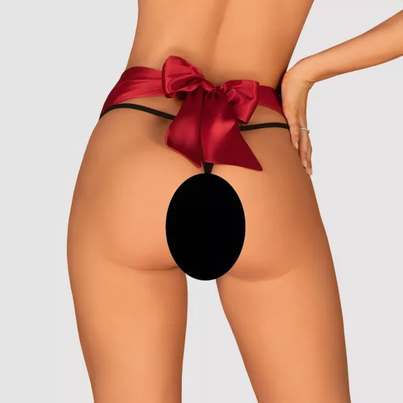 Obsessive - string - met strikje - rood