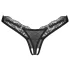 Obsessive - string dames slip - transparant kant - zwart - L/XL