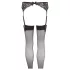 NO:XQSE - Lingerieset met jarretels - kant - zwart