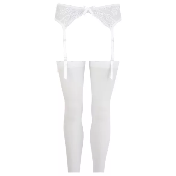 NO:XQSE - Lingerieset met jarretels - kant - wit
