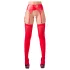 NO:XQSE - jarretelset - glanzend - rood