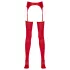 NO:XQSE - jarretelset - glanzend - rood