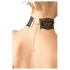 Cottelli - kunstleren kanten halsband BDSM kostuumaccessoire